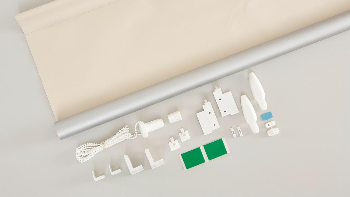 Klemmrollo Thermo ca. 60x150cm - Sandfarben, Textil (60/150cm) - Premium Living