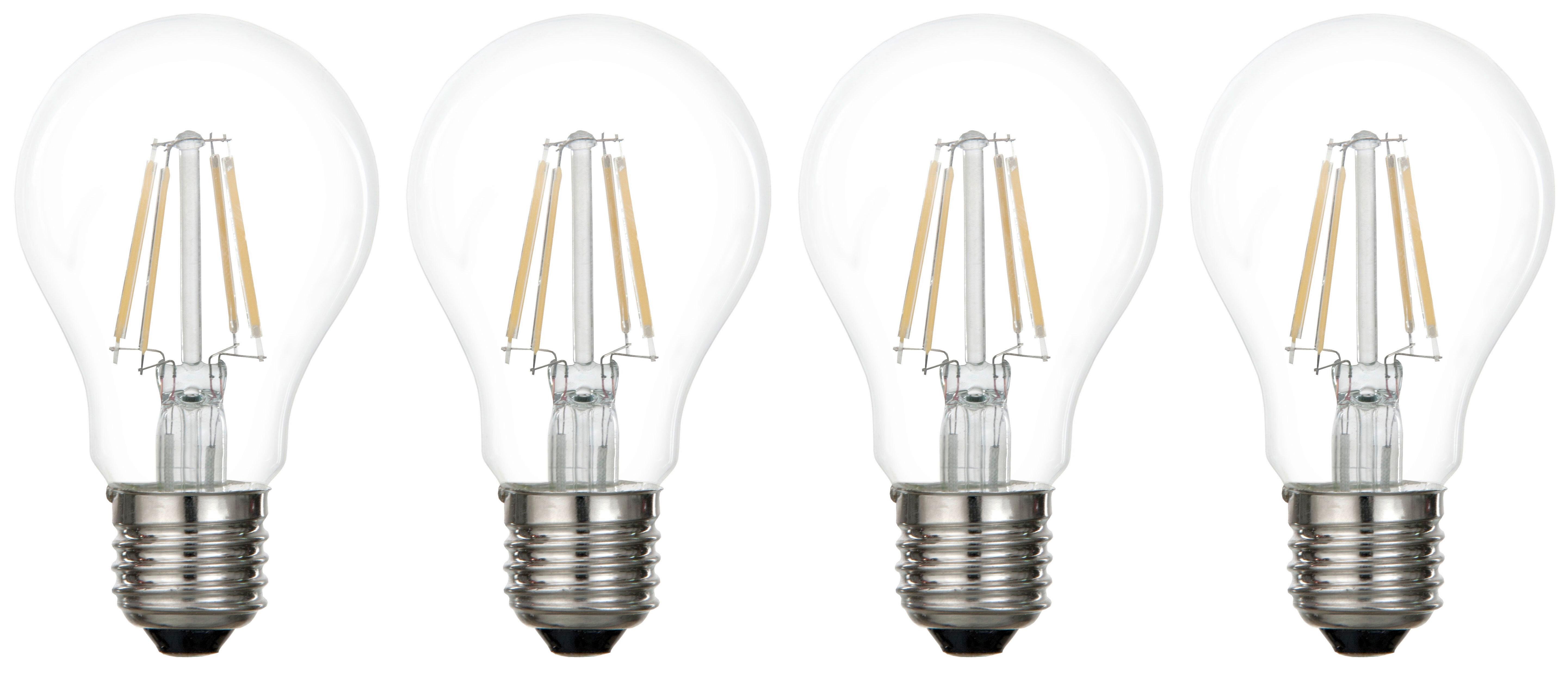 LED-Leuchtmittel Multi max. 4 Watt, 4 Stück - Klar, Glas - Modern Living
