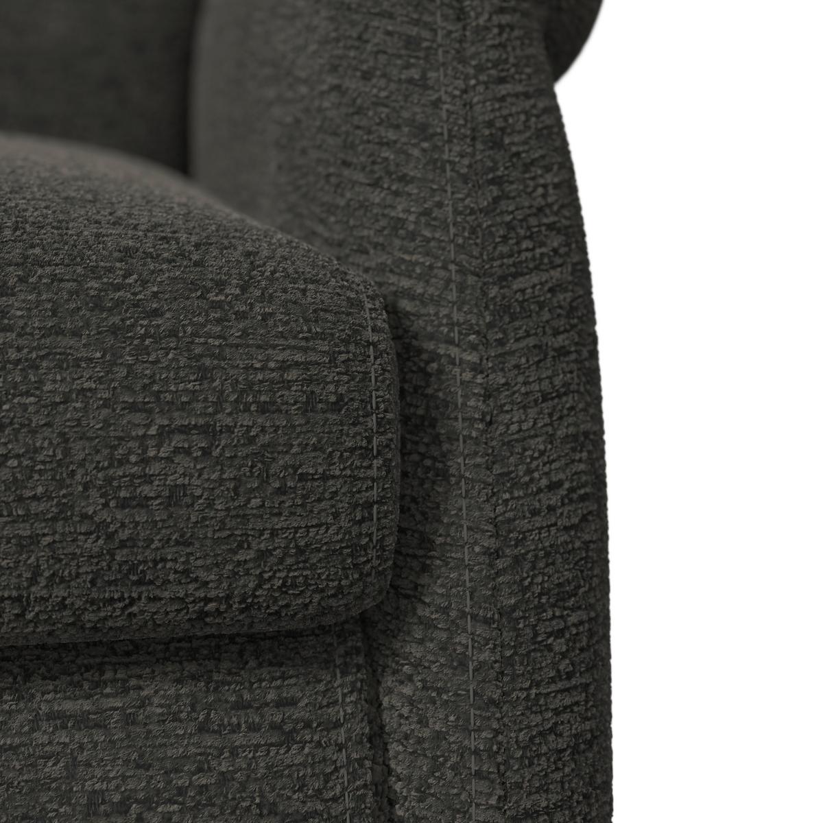 Elektrischer Relaxsessel Alice mit Liege- und Relaxfunktion - Dunkelgrau/Schwarz, MODERN, Holz/Textil (76/110/90cm) - Bessagi Home