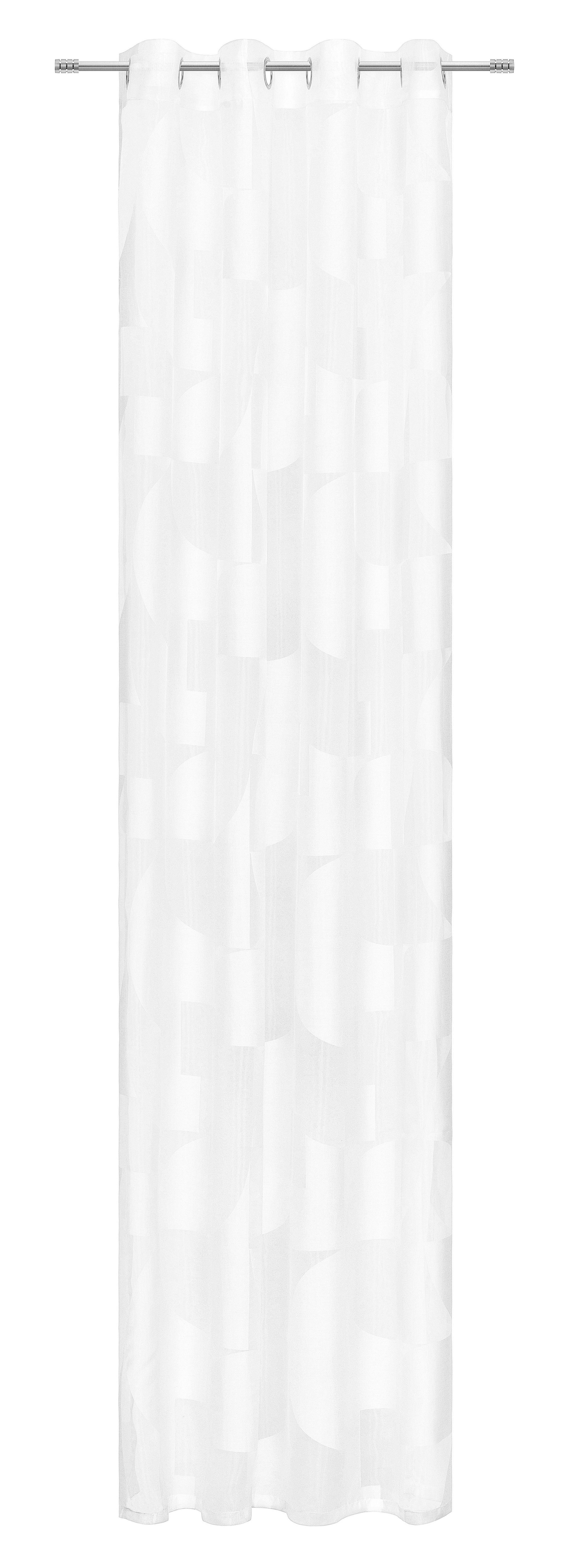 ZASŁONA NA PRZELOTKACH BRUCIATO - biały, Design, tkanina (135/245cm) - Esposa