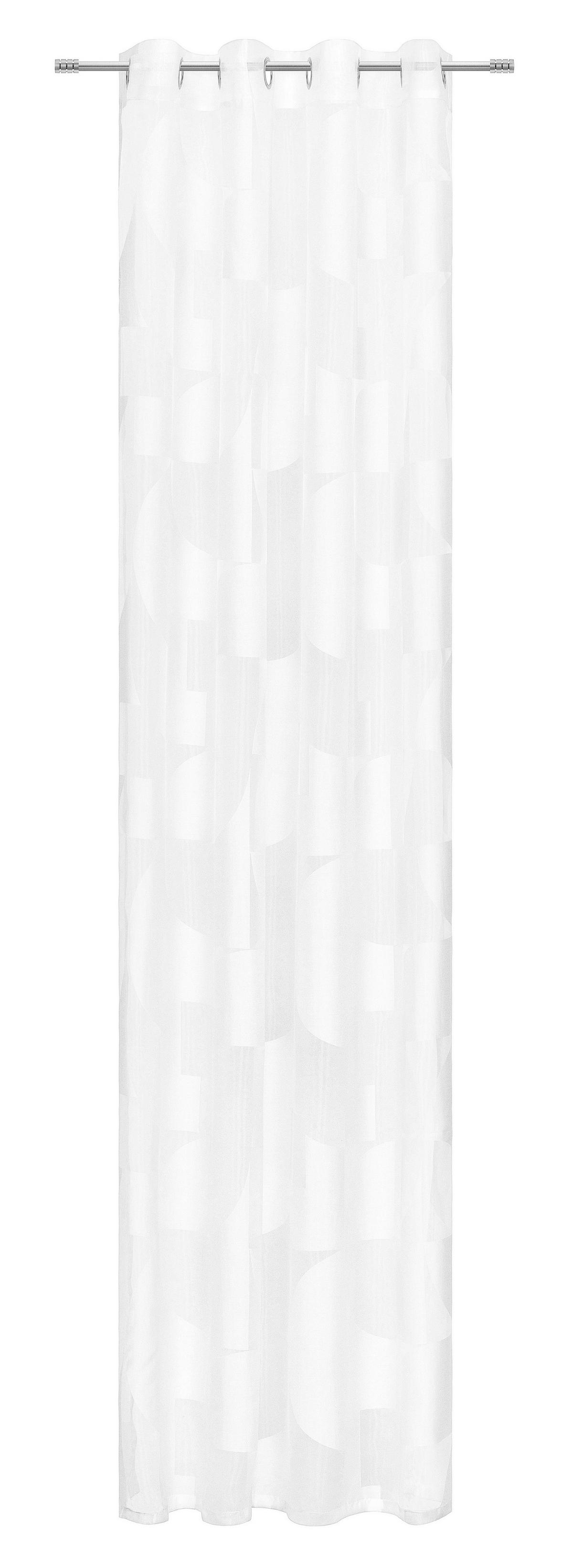 ZASŁONA NA PRZELOTKACH BRUCIATO - biały, Design, tkanina (135/245cm) - Esposa