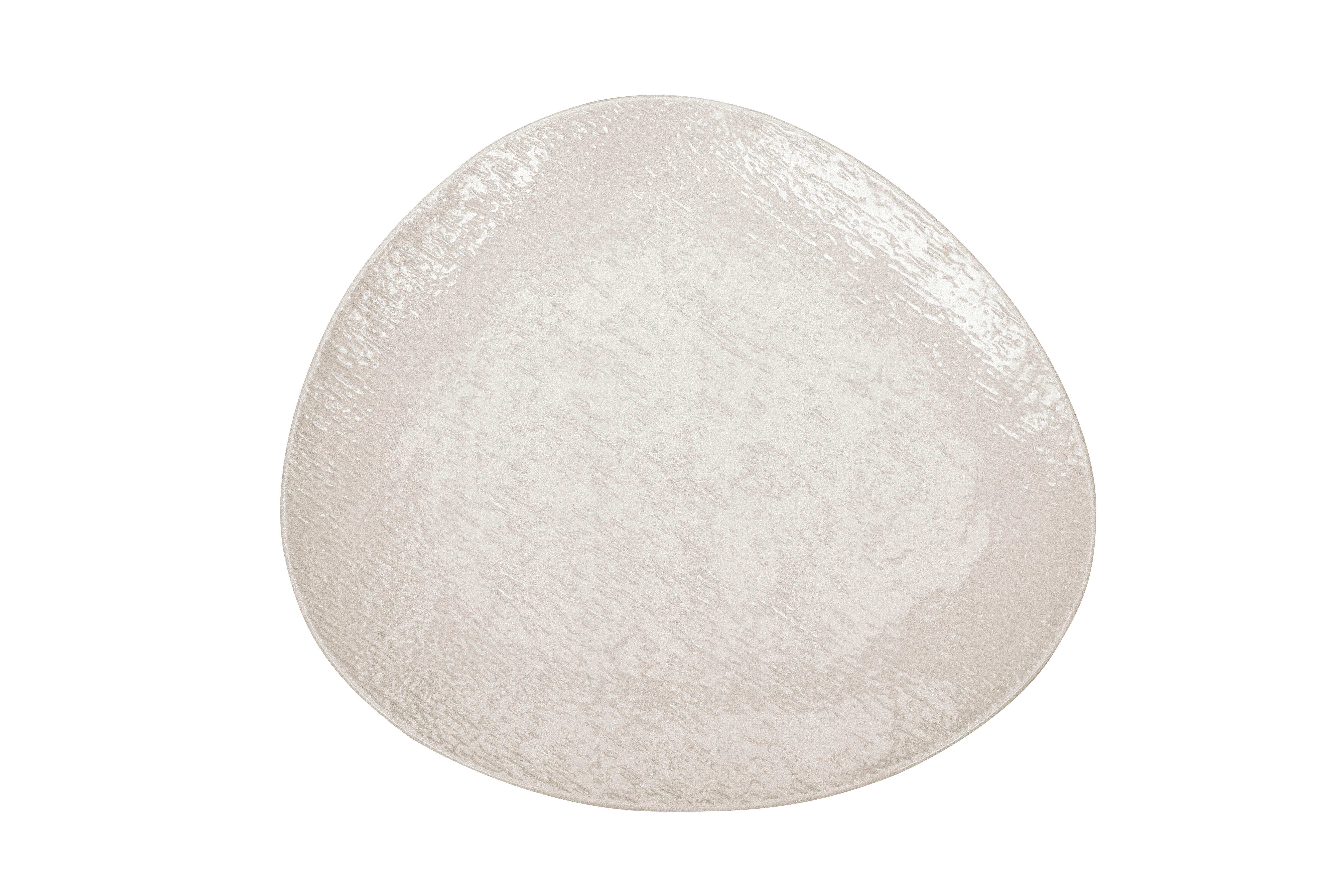 Desserteller Haruki in Weiss - Weiss, Modern, Keramik (22,8/20,1/2,2cm) - Mömax