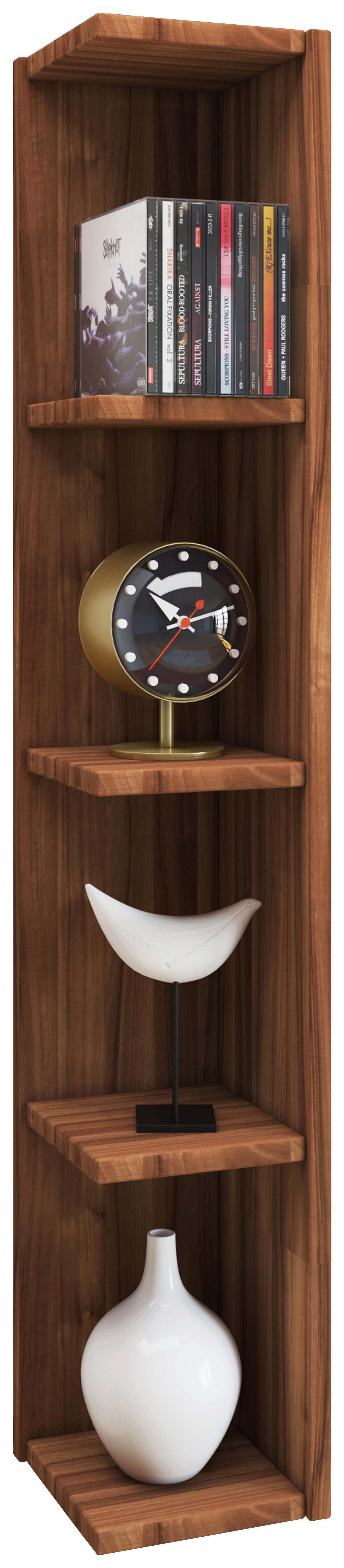 Eckregal Honsa in Nussbaumfarben - Nussbaumfarben, MODERN, Holzwerkstoff (15/97/17cm) - MID.YOU