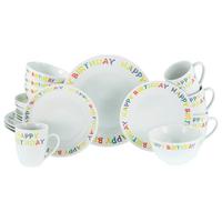 Kombinirani Servis Happy Birthday, 20-Delni - večbarvno, Basics, keramika - Creatable