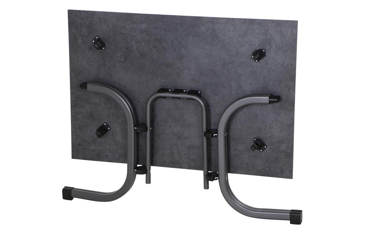 GARTENKLAPPTISCH K95702 - Anthrazit, KONVENTIONELL, Holzwerkstoff/Kunststoff (120/80/71cm) - Siena Garden