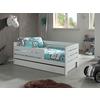 Kinder-/Juniorbett mit Bettlade ca. 70x140 cm Weiß - Weiß/Kieferfarben, MODERN, Holz/Holzwerkstoff (70/140cm) - MID.YOU