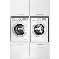 Hauswirtschaftsraum Clara Weiß B: ca. 134,8 cm - Weiß, KONVENTIONELL, Holzwerkstoff (134,8/200/67,6cm) - Respekta