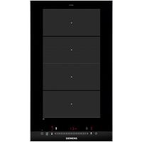 Induktionskochfeld EX375FXB1E Schwarz - Schwarz/Alufarben, MODERN, Glas/Metall (30,2/5,1/52cm) - Siemens