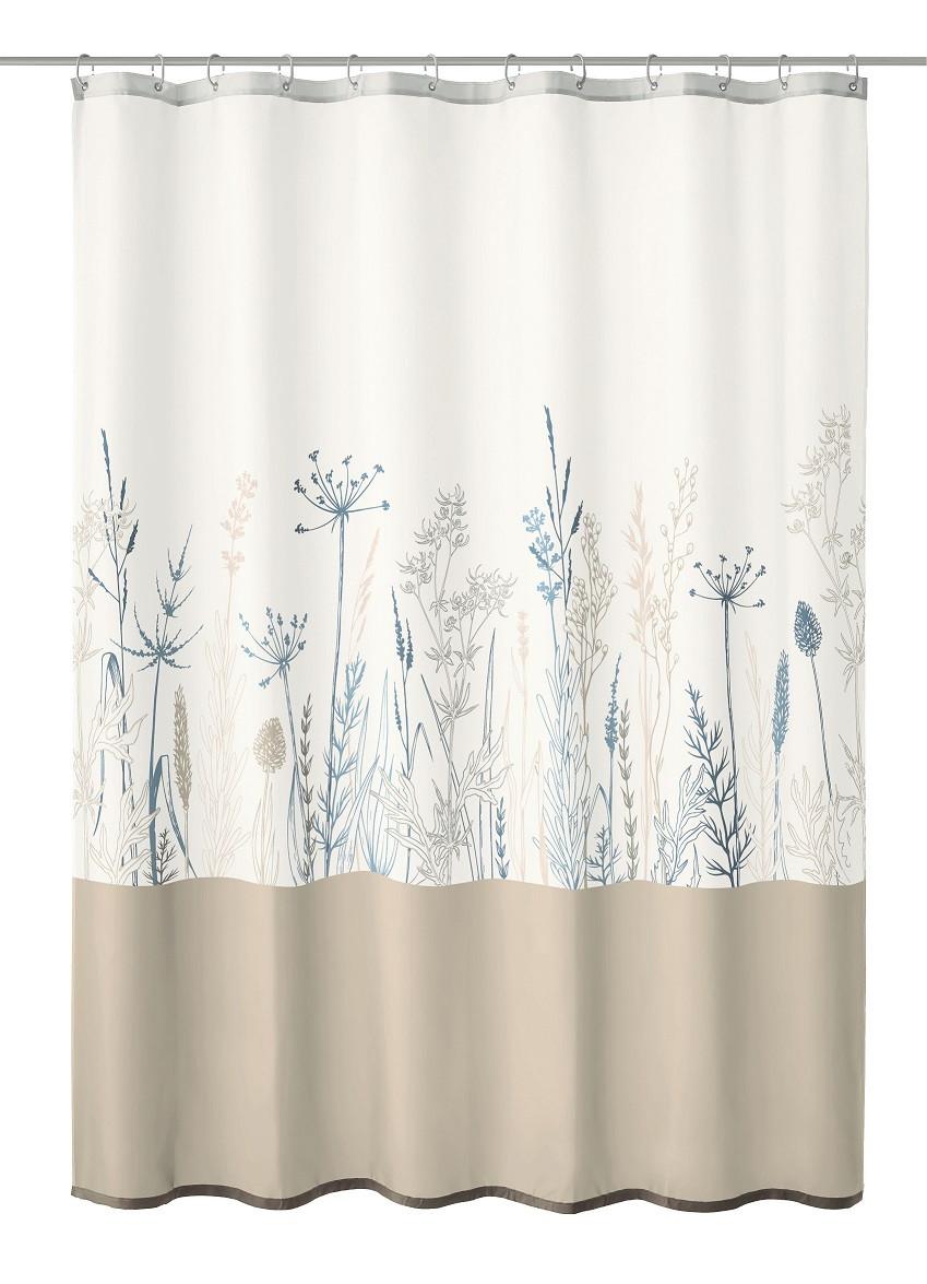 ZASŁONA PRYSZNICOWA SAVANNAH - różnokolorowy, Basics, tkanina (180/200cm) - Kleine Wolke