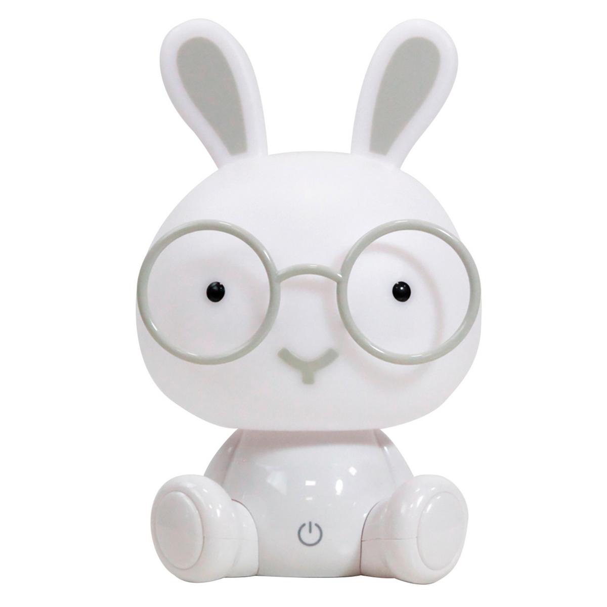 Kindertischleuchte Bunny Weiß max. 3 Watt - Weiß, Basics, Kunststoff (14/14/22cm)