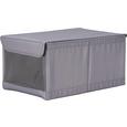 Aufbewahrungsbox Kläck in Grau mit Deckel - Grau, Kunststoff (34/22/16cm) - MÖMAX modern living