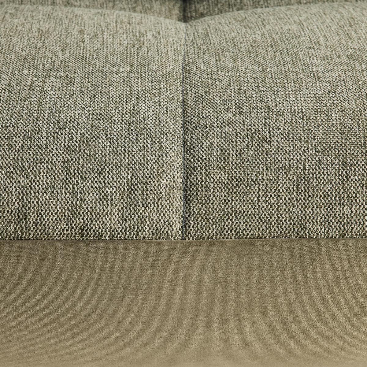 Wohnlandschaft Trendy Olivgrün - Schwarz/Olivgrün, MODERN, Holzwerkstoff/Textil (250/310cm) - Premium Living