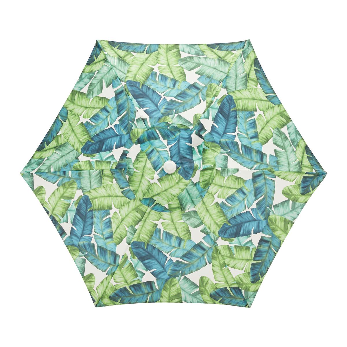 PARASOL PRZECIWSŁONECZNY PATRICIA - zielony/biały, Modern, tworzywo sztuczne/metal (200cm) - Bessagi Garden