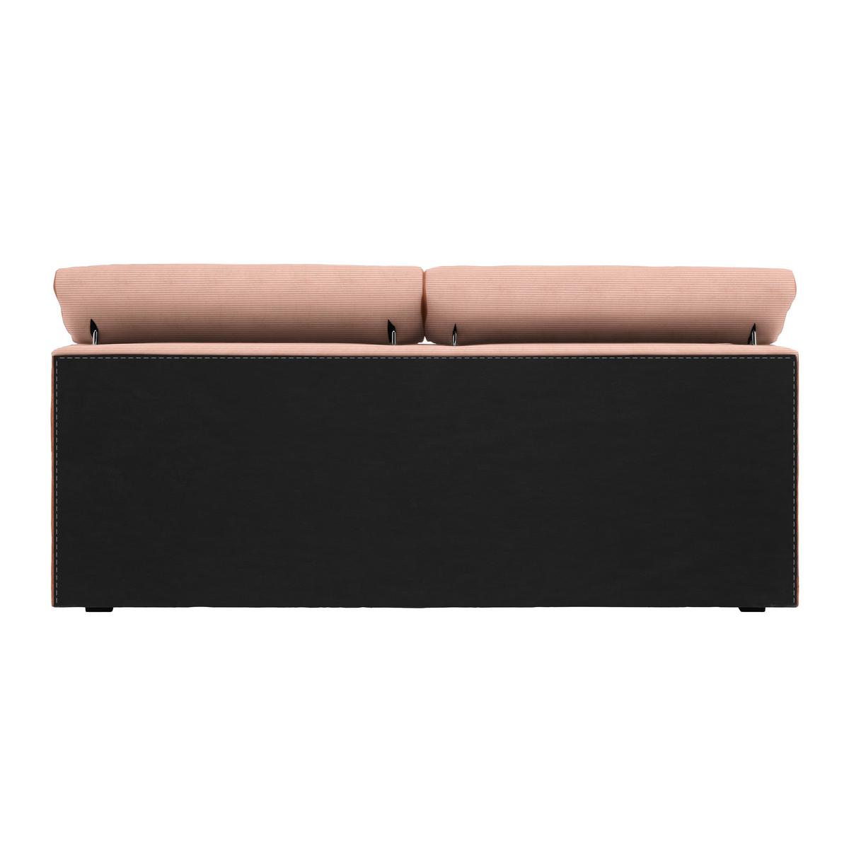 Boxspringbett Sevilla Koralle ca. 140x200cm - Koralle/Schwarz, KONVENTIONELL, Holz/Kunststoff (140/200cm) - Premium Living