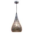Hängeleuchte Kario, max. 60 Watt - Silberfarben/Schwarz, LIFESTYLE, Kunststoff/Metall (22/146cm) - Mömax modern living