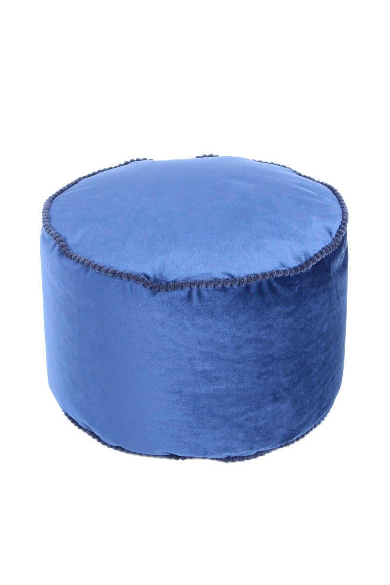 Pouf Xty35 - Blau, Basics, Textil (47/32/47cm) - Kayoom