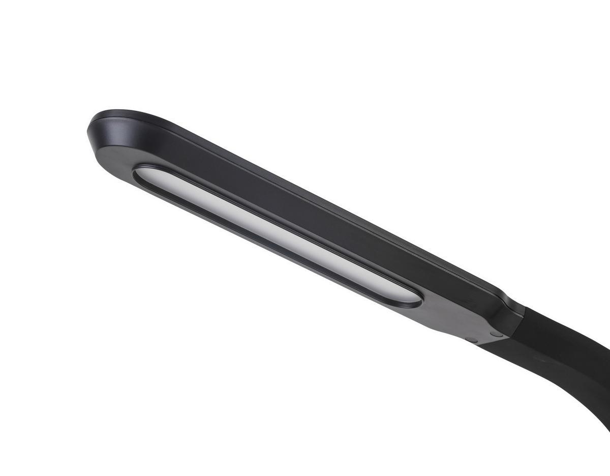 Lampă de birou cu LED Teodoro - negru, Modern, plastic (12/39/42cm) - Premium Living