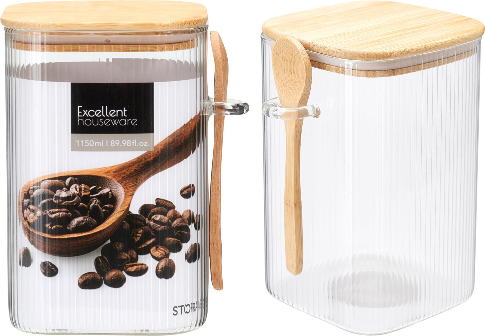 Ételtároló Doboz Excellent - áttetsző, Basics, üveg