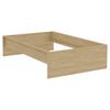 Posteljni Okvir Unit 120 - barve hrasta, Konvencionalno, leseni material (120/200cm) - Based