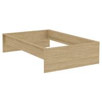 Cadru pat UNIT 120 - culoare lemn stejar, Konventionell, material pe bază de lemn (120/200cm) - Ondega