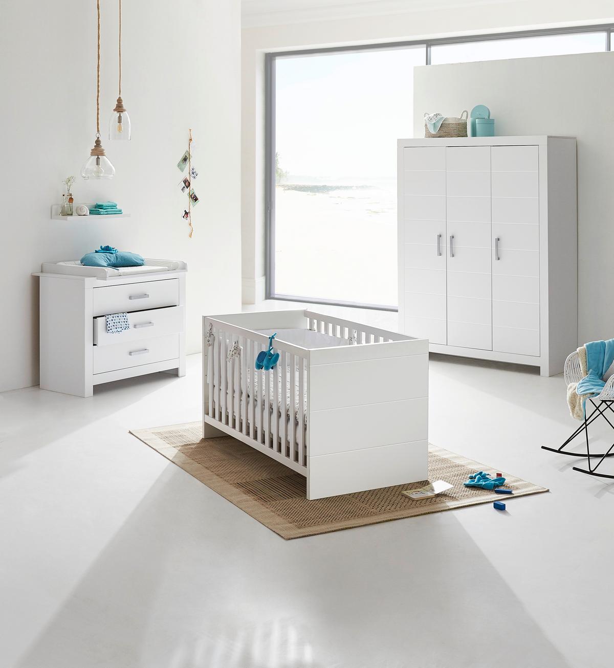 FUNKCJA KOŁYSKI - ZESTAW 2310011 FIONA -PV- - biały, Trend, materiał drewnopochodny (75,8/3,2/8cm) - Paidi