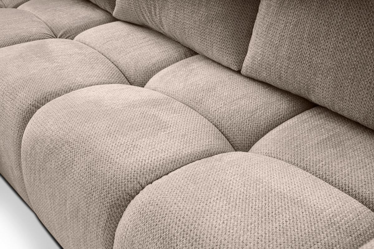 Kutna Garnitura Genova - crna/taupe, Basics, tekstil/metal (299/74-90/173cm) - Modern Living