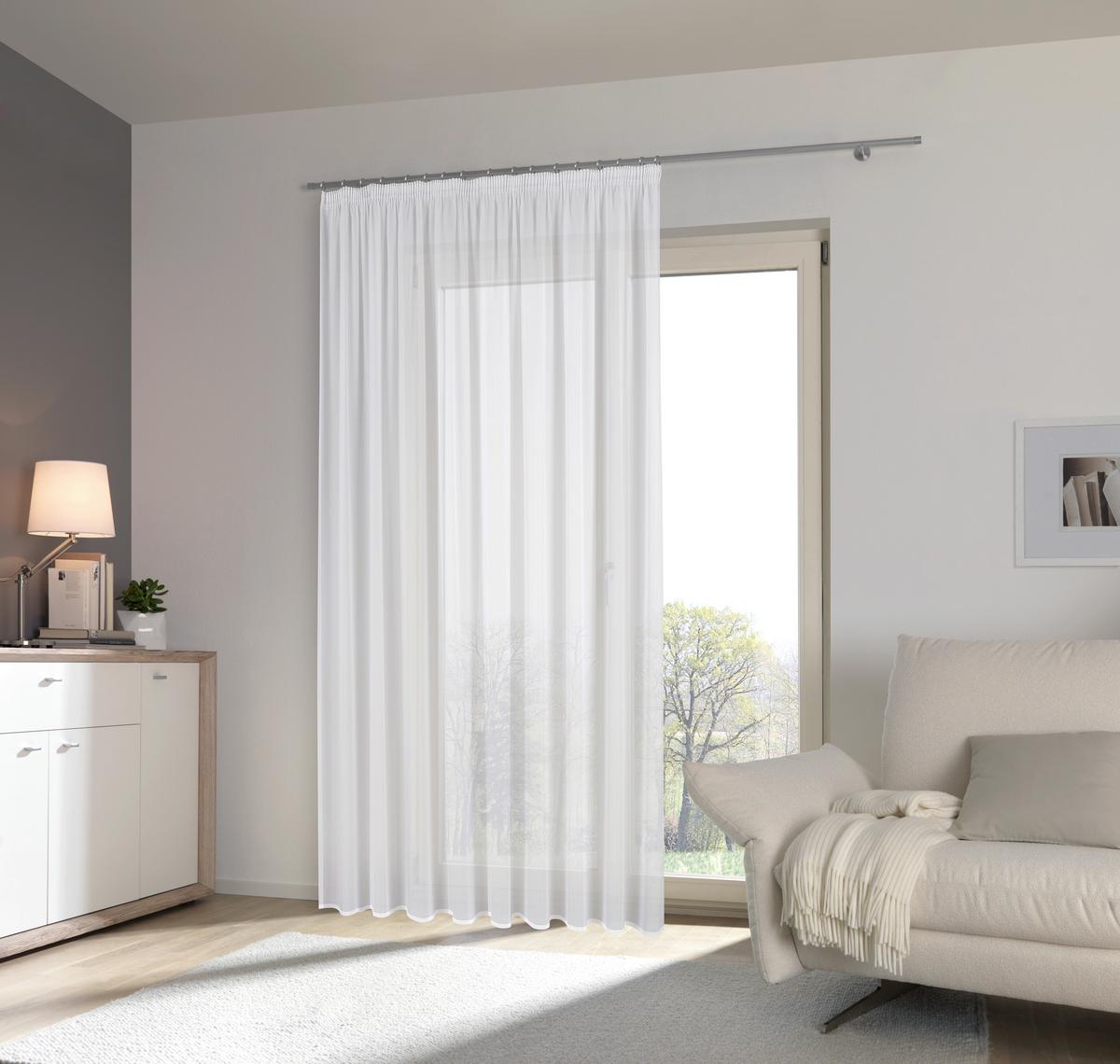 FIRANA GOTOWA KIMBERLY - biały, Basics, tkanina (300/245cm) - Esposa