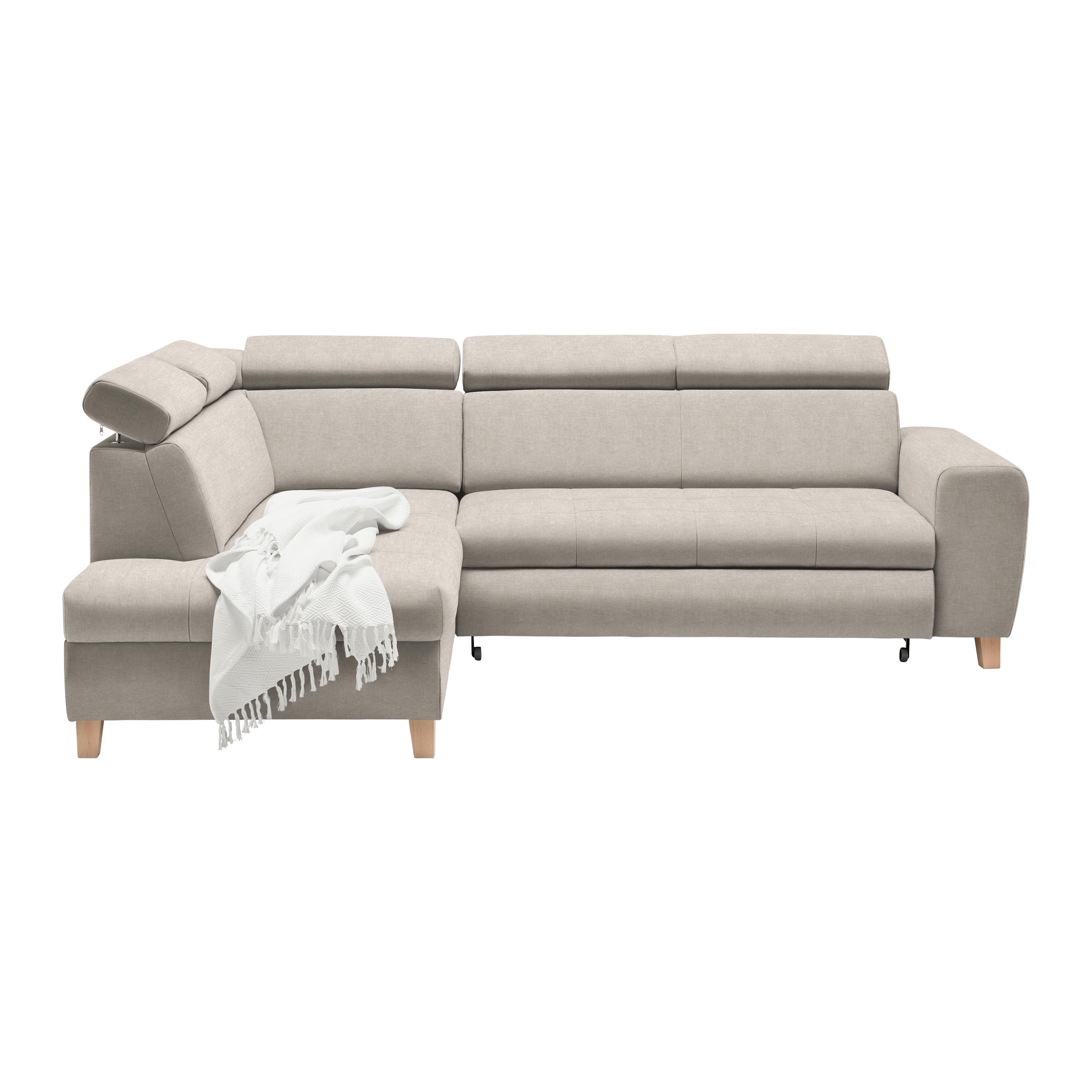 Kutna Garnitura Lugo - sivo-bež, Moderno, drvo/metal (205/98/266cm) - Modern Living
