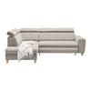 Kutna Garnitura Lugo - sivo-bež, Moderno, drvo/metal (205/98/266cm) - Modern Living