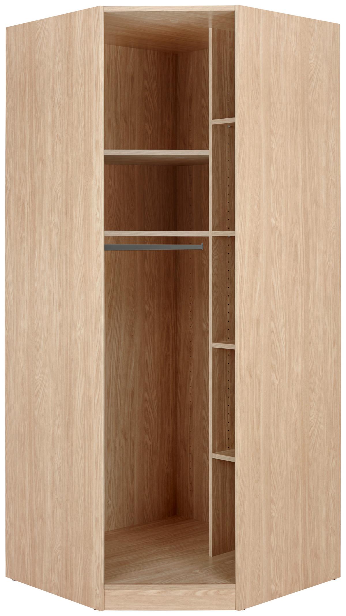 Eckschrankkorpus Unit -Based- in Eichefarben - Eichefarben, MODERN, Holzwerkstoff (91,1/210/56,5cm) - Based