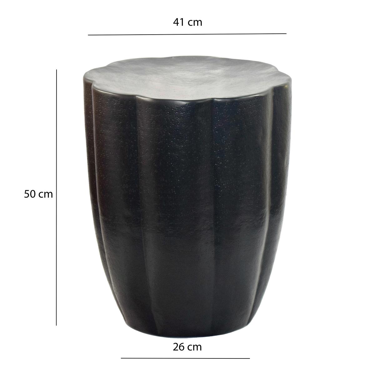 Beistelltisch Wl7.470 - Schwarz, Design, Metall (41/41/50cm) - Livetastic