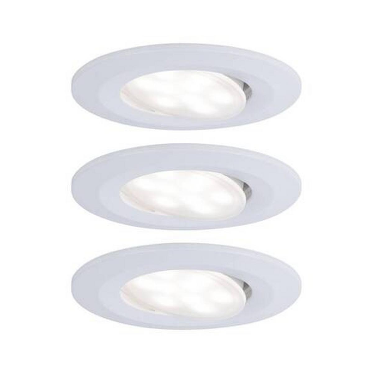 LED-Deckenleuchte Calla IP65 in Weiß max. 3x 5,5 Watt - Weiß, Basics, Kunststoff (9cm) - Paulmann