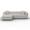 HÖRNSOFFA MAGDA - beige/greige, Modern, trä/textil (157/270cm) - Bessagi Home