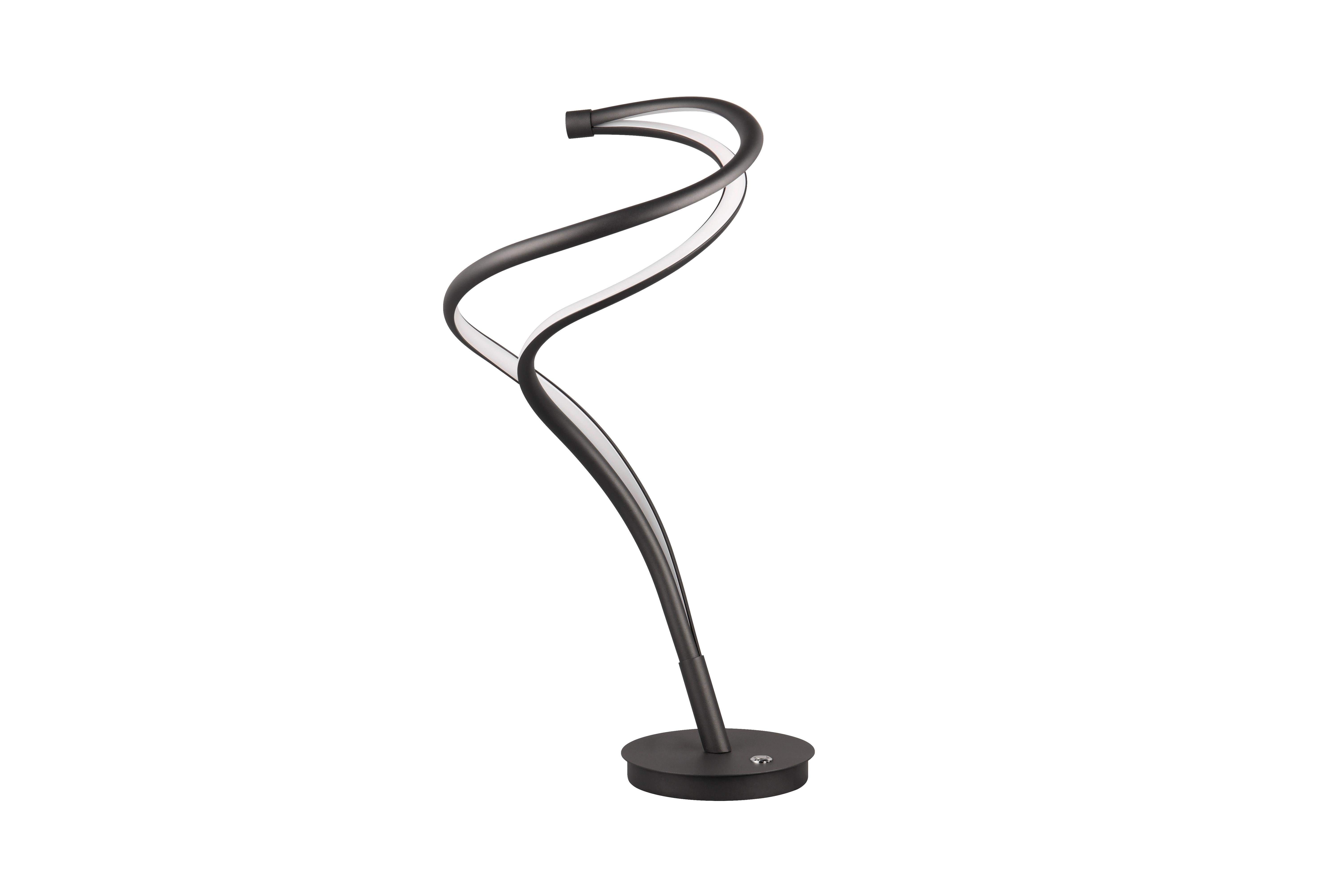 LED-Tischleuchte Nala Schwarz max. 17 Watt - Schwarz, Design, Metall (30/56cm) - Trio Leuchten