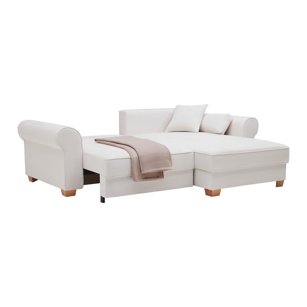 Wohnlandschaft Angelo Beige - Beige, MODERN, Holz/Holzwerkstoff (255/92/185cm) - Mömax