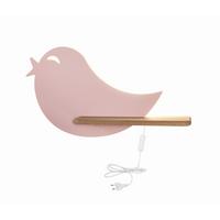 Dječja Zidna Svjetiljka Bird - pink, Basics, drvni materijal/drvo (40/12/21.5cm)