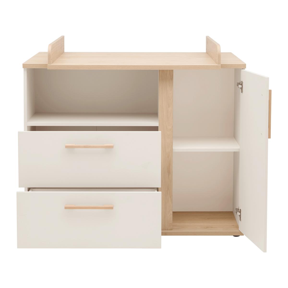 Wickelkommode Dolce Bambino Kaschmirfarben - Kaschmir, KONVENTIONELL, Holz/Holzwerkstoff (117/104/41-78cm) - Roba