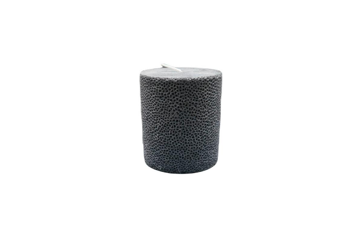 Tömbgyertya Dots - világoskék/fekete (8/9cm) - Premium Living