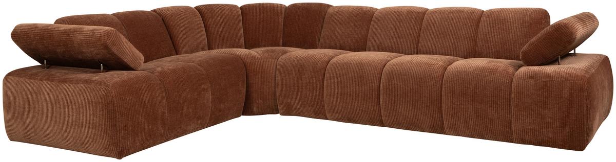 Ecksofa Mojo Rostfarben S: 230x310 cm - Rostfarben, Design, Textil (230/310cm) - Livetastic