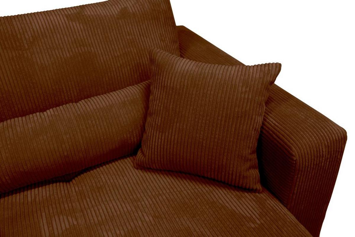 Kutna Garnitura Xela - crna/karamela, Moderno, tekstil (265/170cm) - Modern Living