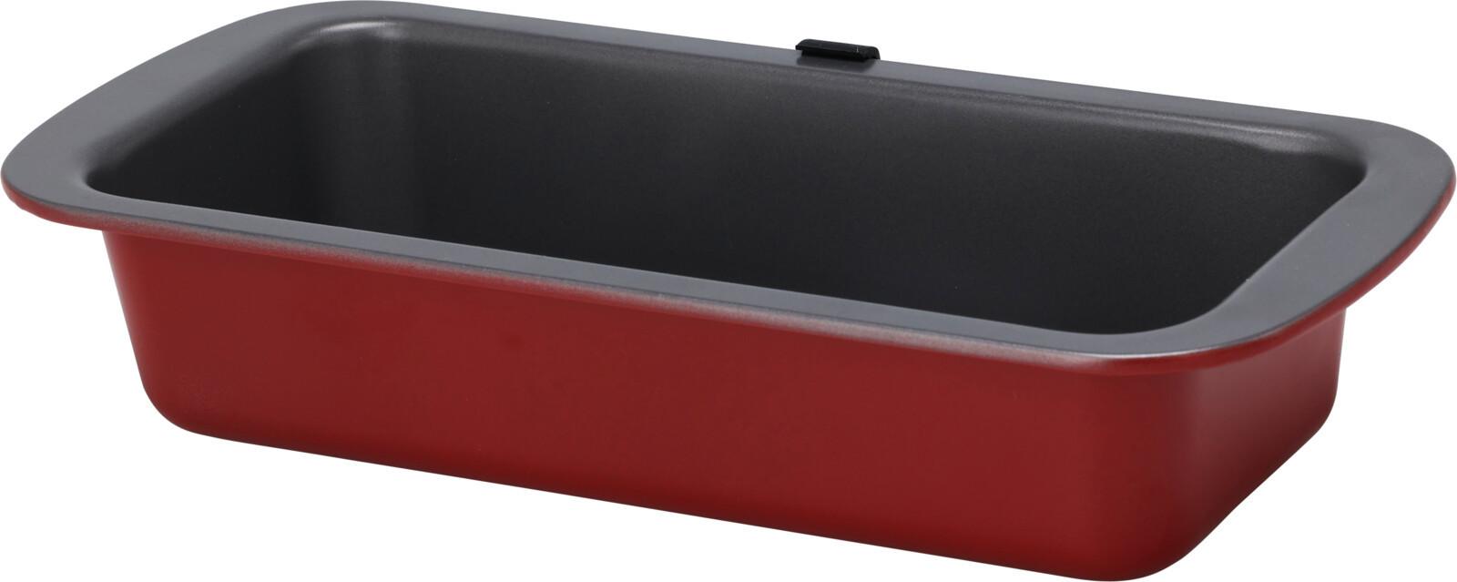 Kalácsforma Red - piros, fém (29,5/13/5,5cm)