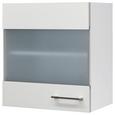 Küchenoberschrank Weiß - Edelstahlfarben/Weiß, MODERN, Holzwerkstoff/Metall (50/54/32cm)