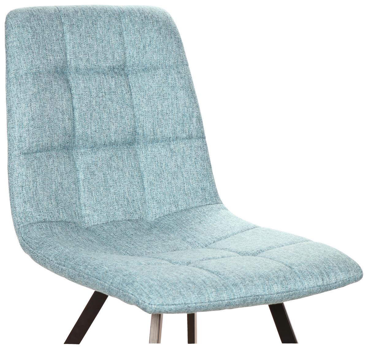 KRZESŁO BIANCA - niebieski/czarny, Design, metal/tkanina (44.5/86/54.5cm) - Xora