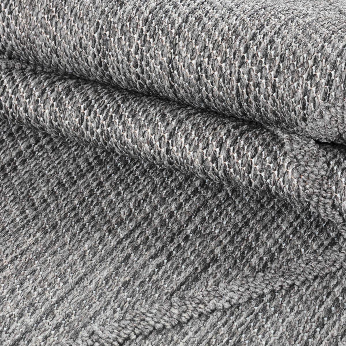 Outdoorteppich Patara Grau ca. 80x150cm - Grau, Design, Textil (80/150cm) - Novel