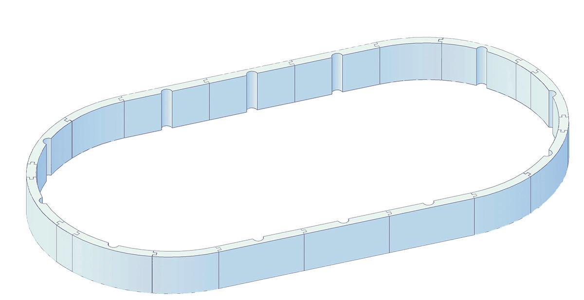 Set Za Izolacijo Bazena Protector T60, 920x460cm - bela, Basics, umetna masa (460/60/920cm)