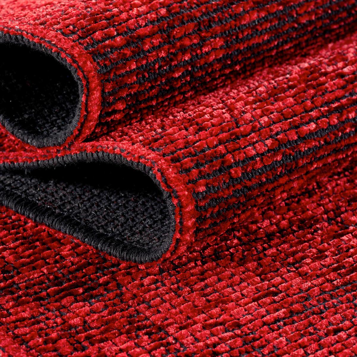 Ravno Tkana Preproga Space, Rdeča, 80x150cm - rdeča, Basics, tekstil (80/150cm) - Novel