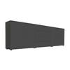 Sideboard Mailand Set 5 Anthrazit - Anthrazit/Schwarz, MODERN, Holzwerkstoff/Kunststoff (237/73/33cm) - MID.YOU