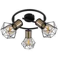 Reflektor 54017-3m Priska - boje mjeda/crna, Trend, metal (28,5/19cm) - Globo
