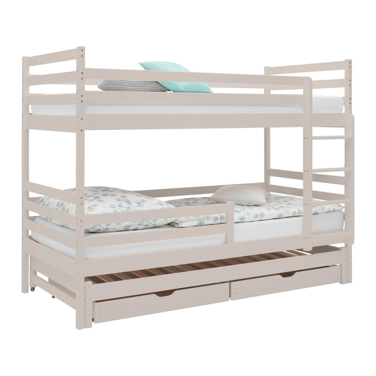 PAT SUPRAETAJAT MILA - cașmir/culoare lemn mesteacăn, lemn (90/200cm) - Mömax