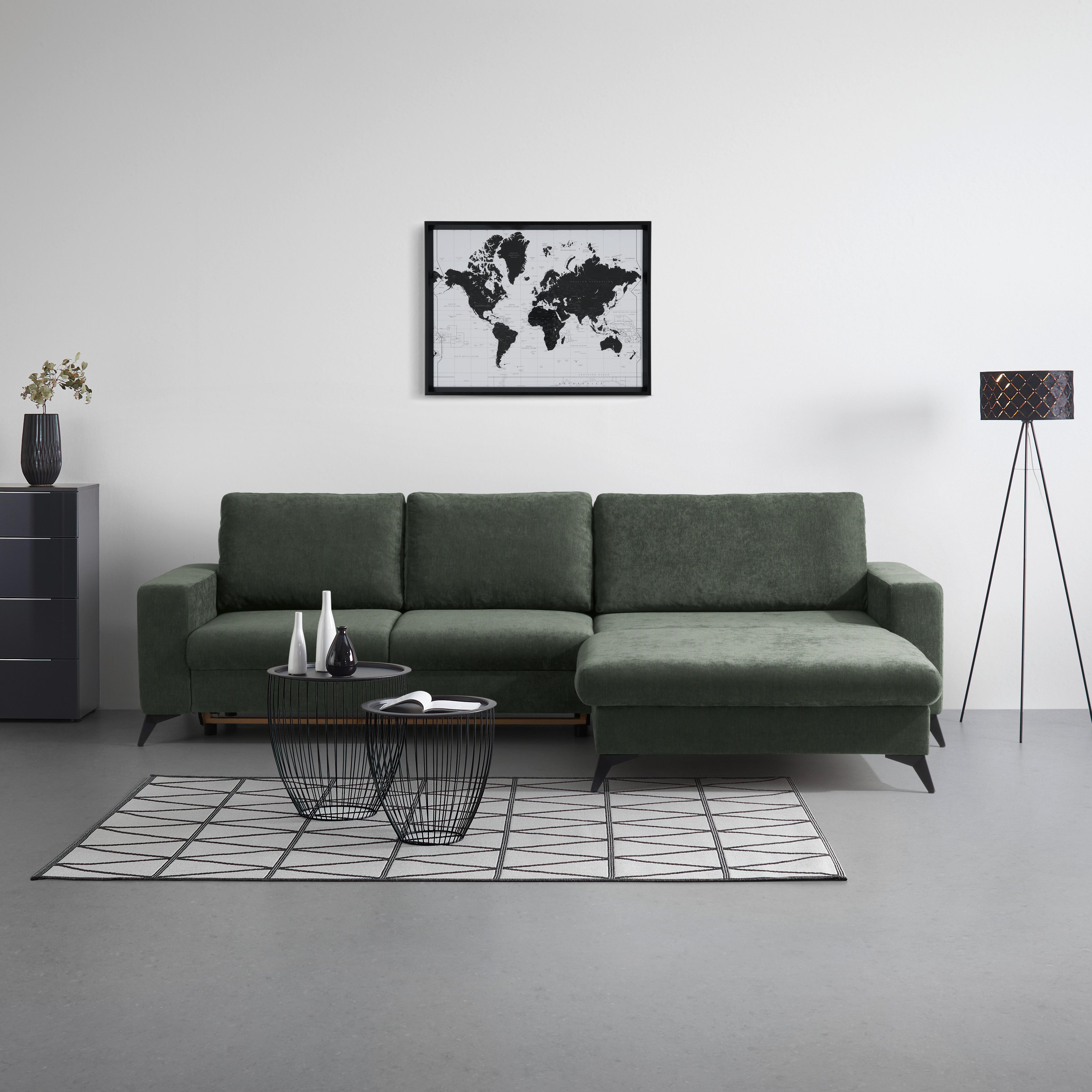 Ecksofa Sunny Graugrün - Graugrün, MODERN, Textil (290/87/178cm) - Mömax